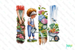 Garden Brushstroke Clipart Sublimation Product Image 1