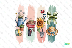 Garden Brushstroke Clipart Sublimation Product Image 1