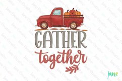 Gather Together Boho Fall Autumn Clipart Product Image 1