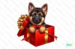 German Shepherd Christmas Clipart Product Image 1
