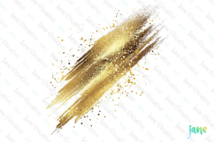 Glitter Gold Effect Clipart Sublimation Product Image 1
