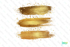 Glitter Gold Effect Clipart Sublimation Product Image 1