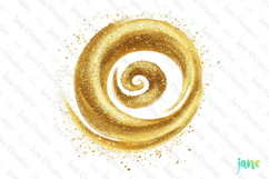 Glitter Gold Effect Clipart Sublimation Product Image 1