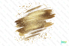 Glitter Gold Effect Clipart Sublimation Product Image 1