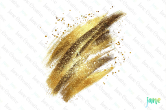 Glitter Gold Effect Clipart Sublimation Product Image 1