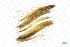 Glitter Gold Effect Clipart Sublimation Product Image 1