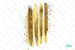 Glitter Gold Effect Clipart Sublimation Product Image 1