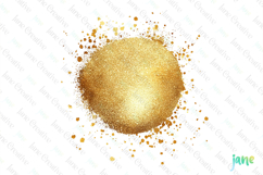 Glitter Gold Effect Clipart Sublimation Product Image 1