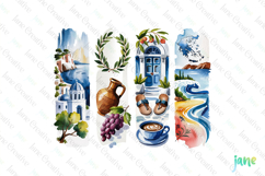 Greece Brushstroke PNG Product Image 1