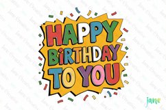 Happy Birthday To You Sublimation Product Image 1