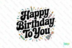 Happy Birthday To You Sublimation Product Image 1