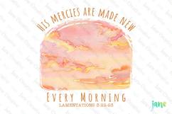 His Mercies Are Made New Every Morning PNG Product Image 1