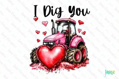 Valentine&#039;s Day I Dig You Sublimation Product Image 1