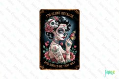 I&#039;m Blunt Because God Rolled Me That Way Card Product Image 1