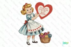 I'm Sew Sure You're The One for Me Valentine Vintage PNG Product Image 1