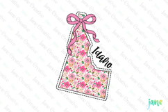 Idaho Floral Coquette PNG - 50 States Design Product Image 1
