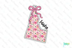 Idaho Floral Coquette PNG - 50 States Design Product Image 1