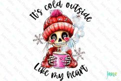 Valentine&#039;s Day It&#039;s Cold Outside Like My Heart Sublimation Product Image 1