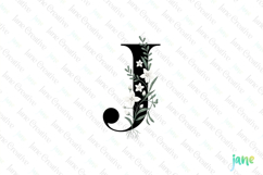 Jasmine Letter J Clipart Product Image 1