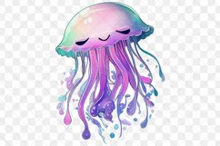 Animals Under The Sea Watercolor Sublimation Clipart Product Image 6