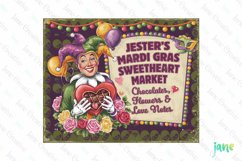 Jester&#039;s Mardi Gras Sweetheart Market PNG Product Image 1