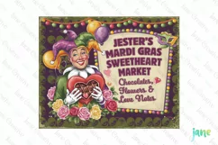 Jester's Mardi Gras Sweetheart Market PNG Product Image 1