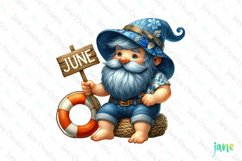 Monthly Gnomes July Clipart Product Image 2
