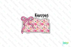 Kansas Floral Coquette PNG - 50 States Design Product Image 1