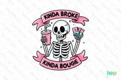 Kinda Broke Kinda Bougie PNG Product Image 1
