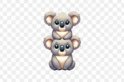 Stack Of Koalas Sublimation Clipart Product Image 2