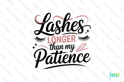 Lashes Longer Than My Patience PNG Product Image 1