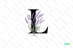 Lavender Letter L Clipart Product Image 1
