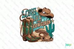 Long Live The Cowgirls Western Clipart Product Image 1