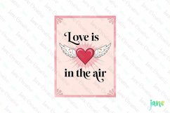 Love Is In The Air Valentine&#039;s Illustration Card Product Image 1