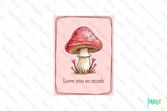 Love You So Mush Valentine&#039;s Illustration Card Product Image 1