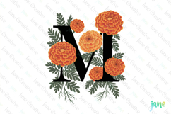 Marigold Letter M Clipart Product Image 1