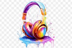 Melting Headphone Watercolor Sublimation Bundle Product Image 4