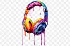 Melting Headphone Watercolor Sublimation Bundle Product Image 6