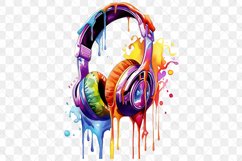 Melting Headphone Watercolor Sublimation Bundle Product Image 9