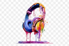 Melting Headphone Watercolor Sublimation Bundle Product Image 2