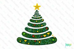 Minimalist Christmas Tree Sublimation Product Image 1