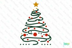 Minimalist Christmas Tree Sublimation Product Image 1