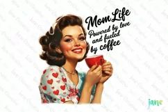 Mom Life Powered By Love And Fueled By Coffee PNG Product Image 1