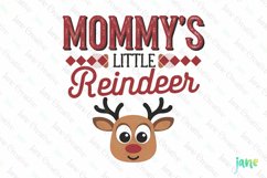 Mommy's Little Reindeer Sublimation Product Image 1