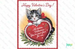 No Kitten Valentine You&#039;re Furr-fect for me Illustration Car Product Image 1