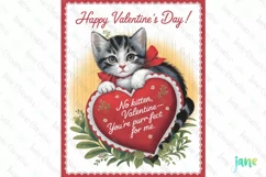 No Kitten Valentine You're Furr-fect for me Illustration Car Product Image 1