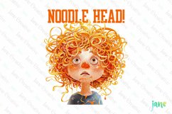 Noodle Head Funny Sarcastic Baby Clipart Product Image 1