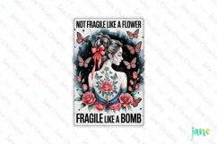 Not Fragile Like A Flower Fragile Like A Bomb Card Product Image 1