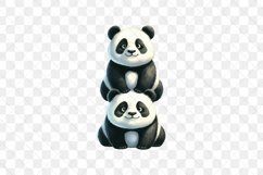 Stack Of Pandas Sublimation Clipart Product Image 2