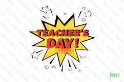 Pop-art Teacher Sublimation Clipart Product Image 1